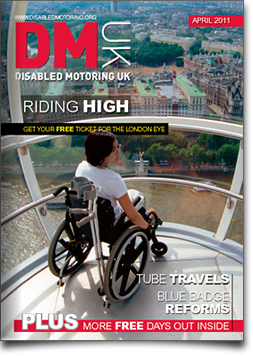 Front cover of latest Disabled Motoring magazine